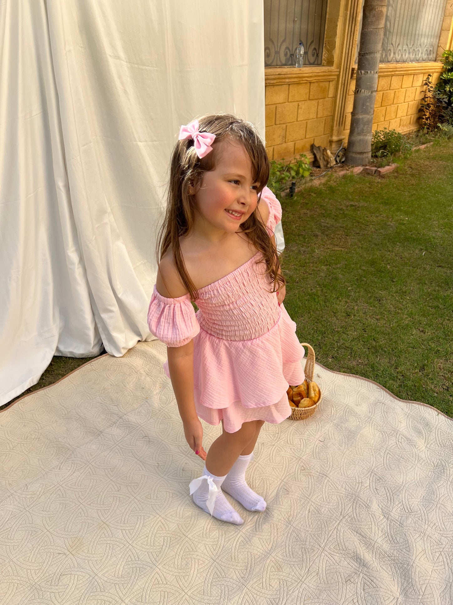 ROSE RUFFLE DRESS
