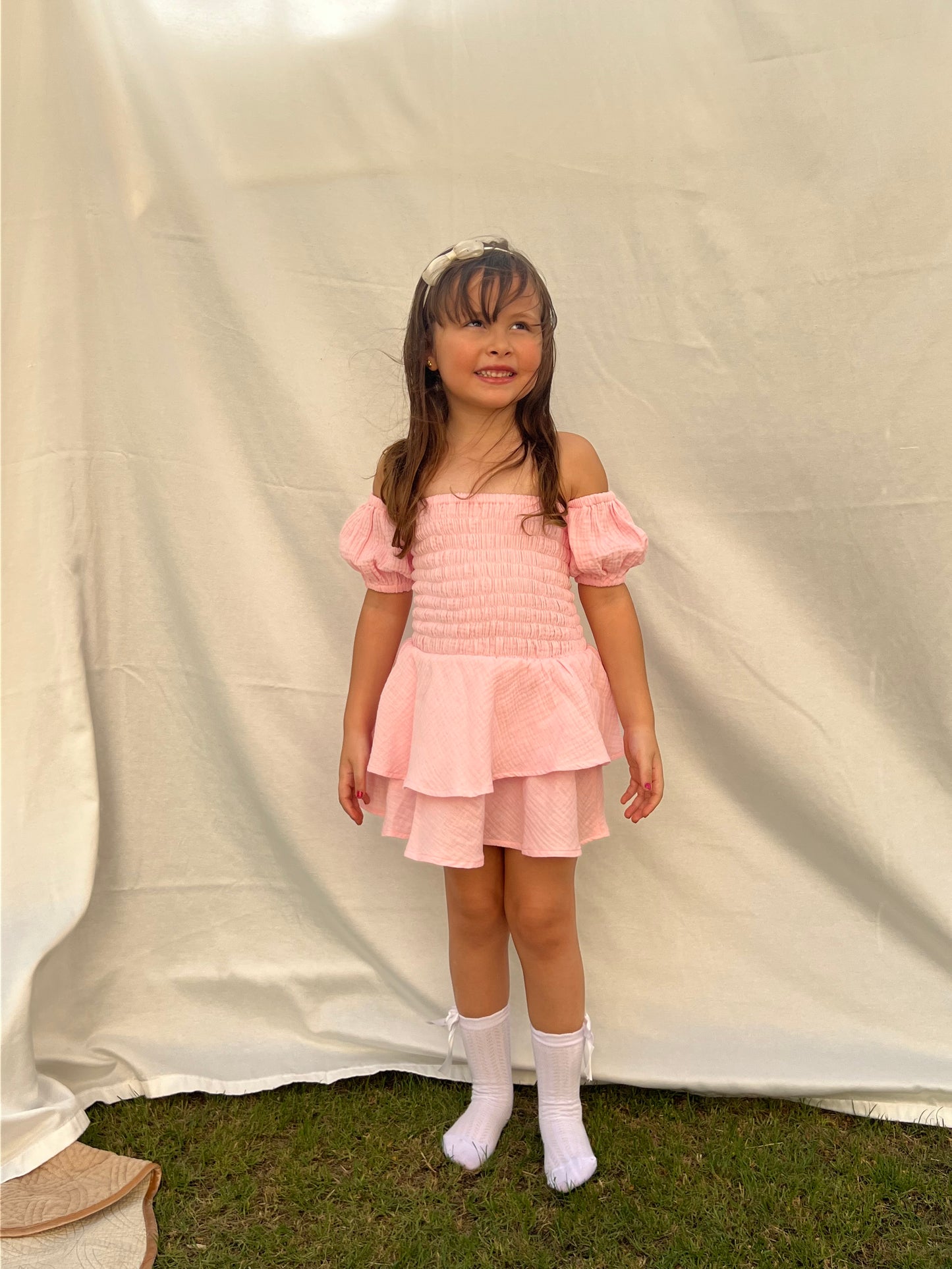 ROSE RUFFLE DRESS