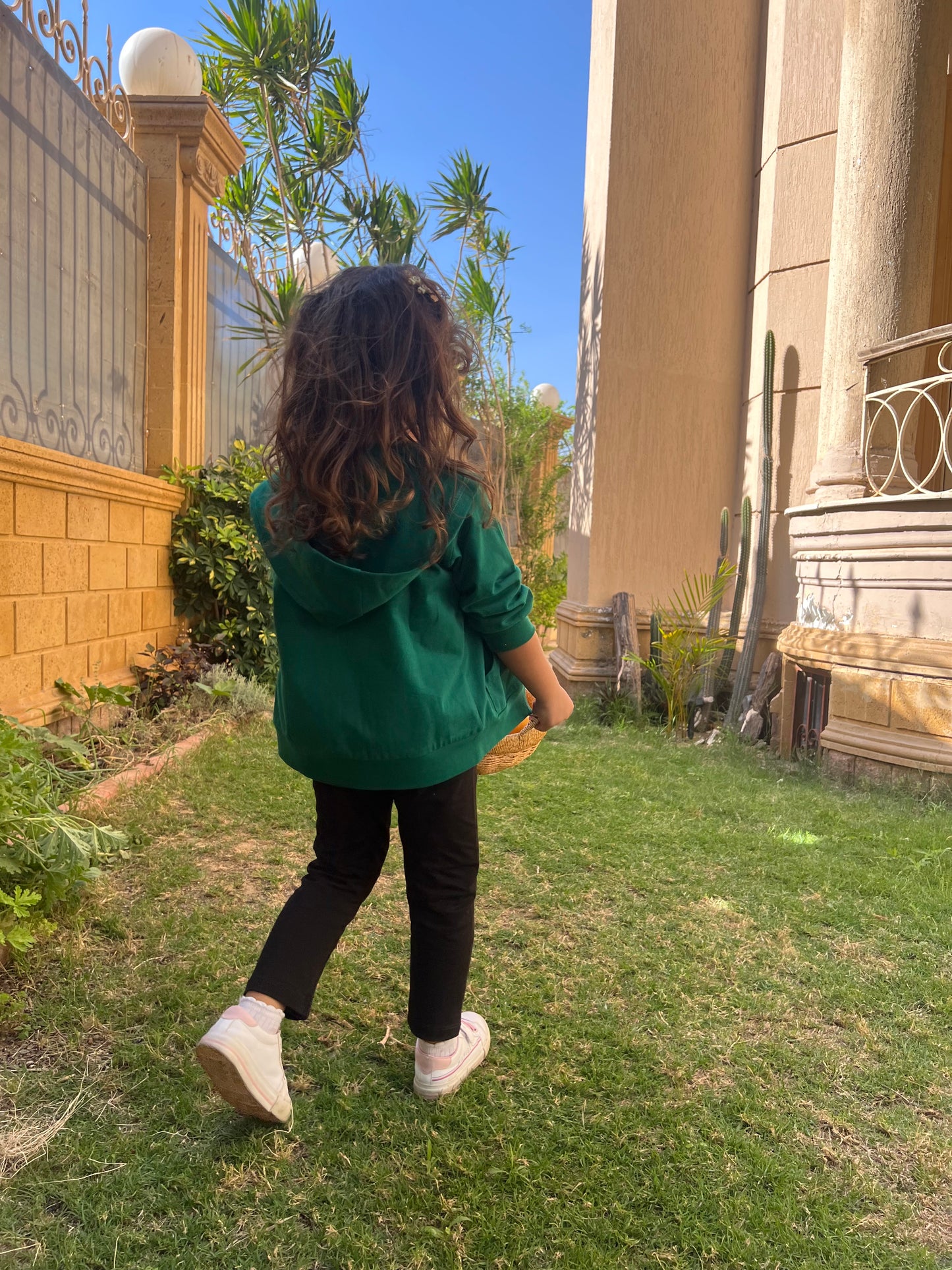 Unisex Fall green jacket (100% cotton)