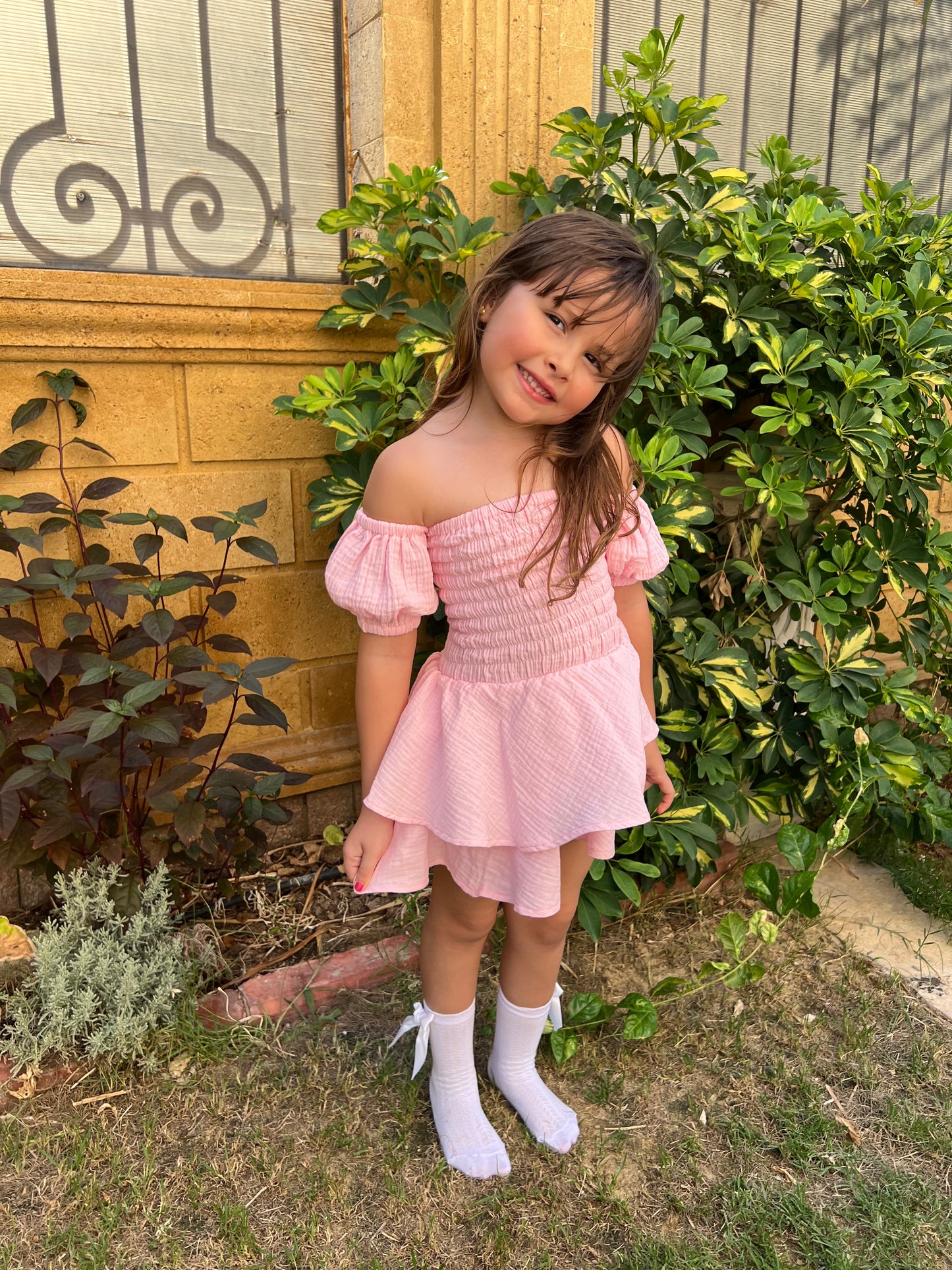ROSE RUFFLE DRESS
