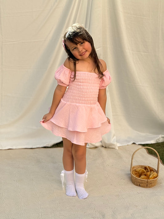 ROSE RUFFLE DRESS
