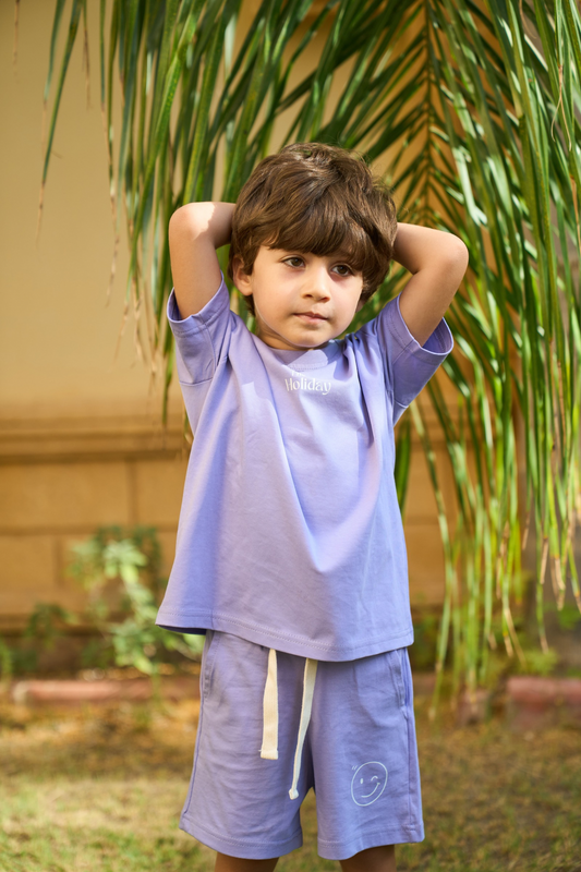 BOYS PURPLE SET