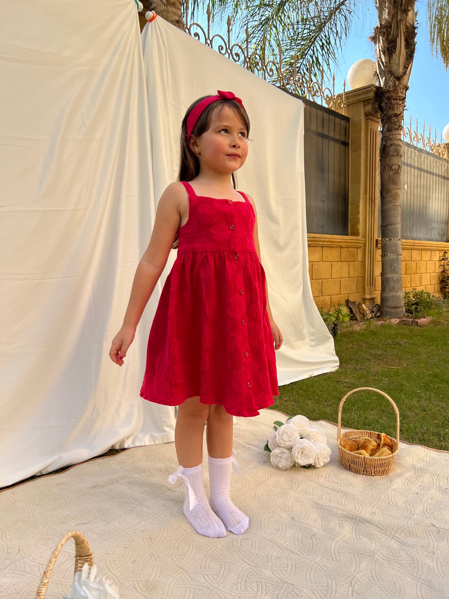 FLOWERY DRESS with RIBBON🌺