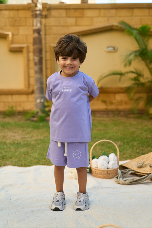 BOYS PURPLE SET